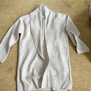 Time and Tru Cream Open-Front Cardigan, size small 4 -6